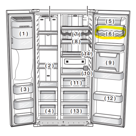 Samsung Shelves - Refrigerator RACK-CAN CARRY DA75-00209A by samsungparts.nz Samsung -Refrigerator RACK-CAN CARRY Spare Replacement Parts from samsungparts.nz