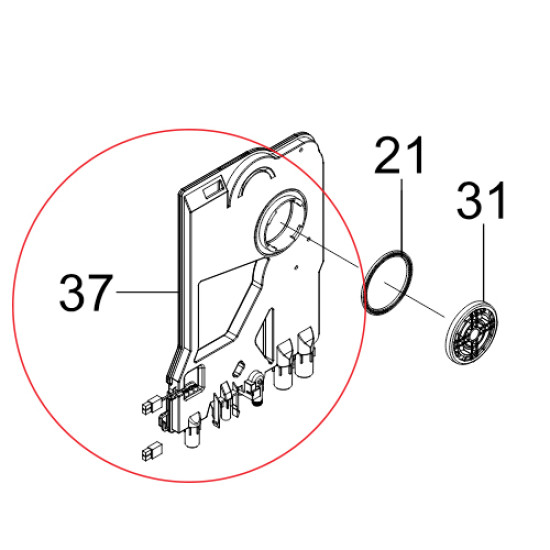 DD94-01091B Samsung Washing Machines-Dishwasher CASE BRAKE Spare Replacement Parts from samsungparts.nz