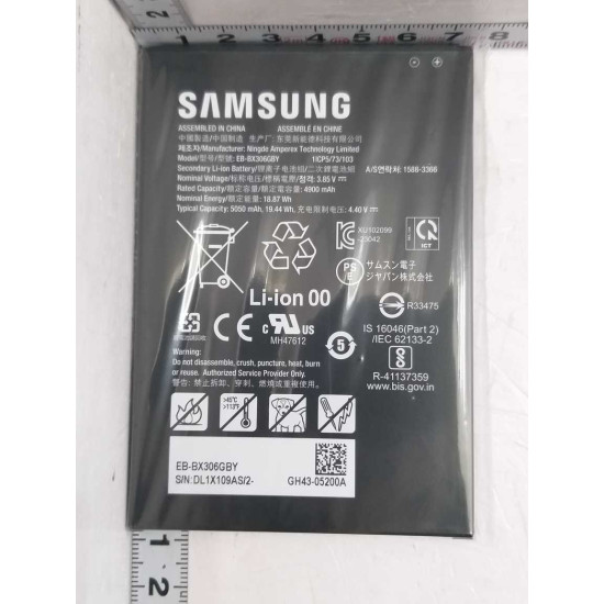 GH43-05200A Samsung Mobile-Galaxy INNER BATTERY PACK-EB-BX306GBY,4900,30 Spare Replacement Parts from samsungparts.nz